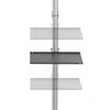 Laikiklis Techly ICA-TR32 grindų stovas plokštiesiems ekranams 177,8 cm (70") Grindų stovas su fiksuota plokštuma Juoda, Pilka