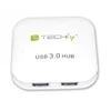Techly IUSB3-HUB4-WH sąsajos šakotuvas 5000 Mbit/ai Balta