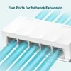 Šakotuvas TP-LINK LiteWave 5 prievadų 10/100M stalinio kompiuterio jungiklis 5 10/100M RJ45 prievadų darbalaukio plastikinis dėklas