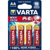 Varta Max Tech AA baterijų pakuotė 4 vnt