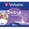Verbatim 43508 neįrašytas DVD diskas 4,7 GB DVD+R 10 vnt