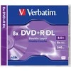 Verbatim DVD+R dvisluoksnis AZO Matt Sidabrinis 8,5 GB, 8 x, plastikinis brangakmenis