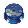 VERBATIM 25x BD-R 25GB vieno sluoksnio duomenų gyvenimo HTL 6x platus spausdinimas be ID