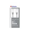 Verbatim 48867 USB kabelis 0,3 m 3.2 Gen 2 (3.1 Gen 2) USB C Sidabras