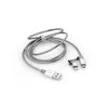 Verbatim 48869 USB kabelis 1 m USB A Micro-USB B/Lightning Aliuminis, Pilka