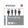 Verbatim 48874 USB kabelis 1 m 3.2 Gen 1 (3.1 Gen 1) Micro-USB A USB A Juoda