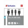 Verbatim 48875 USB kabelis 1 m 3.2 Gen 1 (3.1 Gen 1) Micro-USB A USB A Juoda