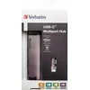 Verbatim 49141 sąsajos šakotuvas USB 3.2 Gen 1 (3.1 Gen 1) Type-C 1000 Mbit/ai Juoda, Sidabras