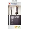 Verbatim 49144 vaizdo kabelio adapteris 1,5 m C tipo USB HDMI Juoda, Sidabras