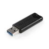 VERBATIM PINSTRIPE USB Stick 128GB 3.0 juodas