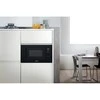 Whirlpool WMF201G mikrobangų krosnelė Įmontuoti Mikrobangų krosnelė su kepsninės funkcija 20 L 800 W Juoda, Nerūdijančiojo plieno
