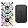 Zalman ZM-LF120A3 kompiuterio aušinimo komponentas Kompiuterio korpusui Ventiliatorius 12 cm Juoda, Balta