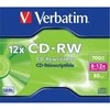 Verbatim CD-RW 80/700MB 12X SCRATCH RESISTANT jewel box - 43148