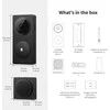 Aqara G410 Select Durų skambutis centralė veikia su Apple HomeKit, Zigbee, Matter, juoda