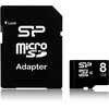 Atminties kortelė Silicon Power | 8 GB | Micro SDHC | Flash atminties klasė 10 | SD adapter