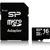 Silicon Power atminties kortelės Micro SDHC 16GB Class 10+ adapteris