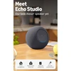 Ausinės Amazon Echo Studio (2025), Amazon Alexa, Spheric, Juodas, German, English, Spanish, French, Italian, Dolby Atmos, 9.5 cm
