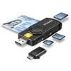 Axagon intelektualiųjų kortelių skaitytuvas + USB-C adapteris CRE-SMP2A