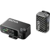 BOYA belaidis ir laidinis mikrofonas BOYAMIC 2-01 2.4GHz, dirbtinio intelekto valdomas triukšmo slopinimas su 2 imtuvais ir 1 siųstuvu (C tipo) Juodas EU