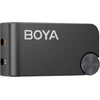 BOYA belaidis ir laidinis mikrofonas BOYAMIC 2-01 2.4GHz, dirbtinio intelekto valdomas triukšmo slopinimas su 2 imtuvais ir 1 siųstuvu (C tipo) Juodas EU