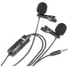 Dvigubas mikrofonas BOYA 3.5mm jungtis, juodas / BY-M1DM / BOYA10002