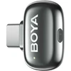 BOYA belaidis mikrofonas „Mini 2-01“ 2,4 GHz, su dirbtinio intelekto valdomu triukšmo slopinimu, 2 siųstuvais ir 2 imtuvais („Type-C“ ir „Lightning“), pilkos spalvos, ES