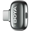 BOYA belaidis mikrofonas „Mini 2-02“ 2,4 GHz, su dirbtinio intelekto valdomu triukšmo slopinimu, 2 siųstuvais ir 1 imtuvu (C tipo), pilkos spalvos, ES