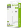 USB kabelis D-FRUIT DF106, USB-A - Lightning 1 m, baltos sp.