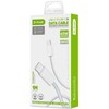USB kabelis D-FRUIT DF901C, C - USB-C, 1 m, baltos sp.