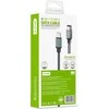 USB kabelis D-FRUIT DF440C, C-USB-C, 1 m, pilkos sp.