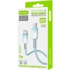 D-Fruit USB-C - USB-C DF159 kabelis 1m, helesininis