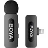 Mikrofonas BOYA BY-V1 V2.0 belaidis 2.4GHz - juoda