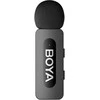 BOYA belaidis mikrofonas BY-V2 V2.0 2.4GHz su 2 siųstuvais ir 1 imtuvu (Lightning) Juodas EU