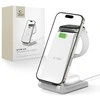 Įkrovimo stotelė Tech-Protect QI15W-A36 3in1 skirta Apple – baltos spalvos