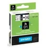Dymo reljefinė juosta D1 12mm 7m, juoda/balta
