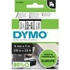 Dymo label spausdintuvas tape D1 9mmx7m, juodas/baltas