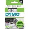 Dymo label spausdintuvas tape D1 9mmx7m, juodas/clear