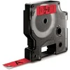 Dymo label tape D1 12mmx7m, juodas/red