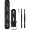 Išmaniojo laikrodžio Garmin Forerunner 230/235/630/735XT silikoninis, Juodos spalvos