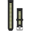 „Garmin“ greito atlaisvinimo apyrankės (20 mm), juodos/amperinės, geltonos spalvos silikoninės