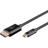 Goobay cable USB-C - DisplayPort 1m, juodas