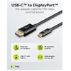Goobay cable USB-C - DisplayPort 1m, juodas