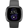 Išmanusis laikrodis Fitbit Sense 2, Grafito spalvos korpusas su pilkos spalvos silikoniniu dirželiu