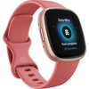 Išmanusis laikrodis Fitbit Versa 4,  Rausvos spalvos korpusas su rožinės spalvos silikoniniu dirželiu