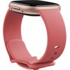 Išmanusis laikrodis Fitbit Versa 4,  Rausvos spalvos korpusas su rožinės spalvos silikoniniu dirželiu