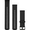 Garmin Quick Release Greitai atsegamas dirželis (22 mm), juodas su skalūno spalvos sagtimi