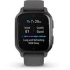 Išmanusis laikrodis Garmin Venu® Sq 2 Skalūnų spalvos aliuminio apvadas su šešėlio pilkos spalvos korpusu ir silikoniniu dirželiu