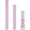 Garmin Lily 2 išmaniojo laikrodžio dirželis, 14 mm, violetinės spalvos silikoninis dirželis su violetinės spalvos detalėmis