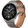 Išmanusis laikrodis Huawei Watch GT 3 Pro Titanium (46mm), Titano spalvos korpusas su pilkos spalvos odiniu dirželiu