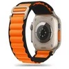 Išmaniojo laikrodžio Apple 4/5/6/7/8/SE/ULTRA dirželis, Juodos/Oranžinės spalvos, 42/44/45/49mm